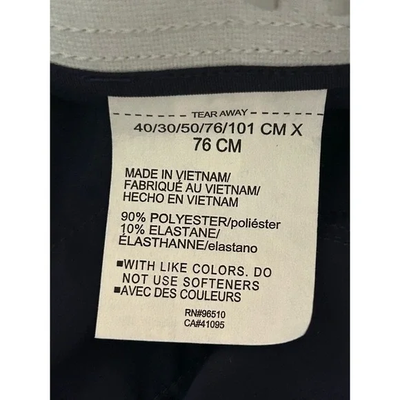 Under Armour Men's Performance Golf Pants Tapered 40 x 30 Navy - Picture 7 of 10